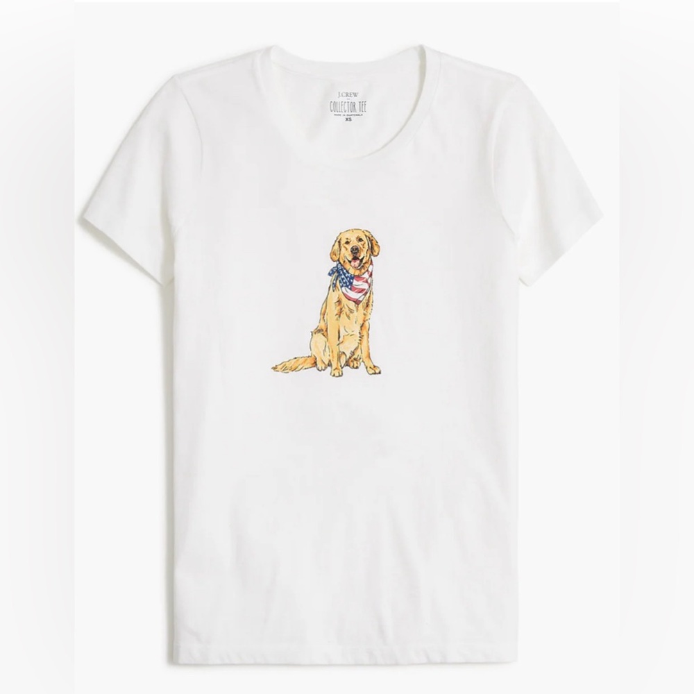 J. CREW : Patriotic dog graphic collector's tee